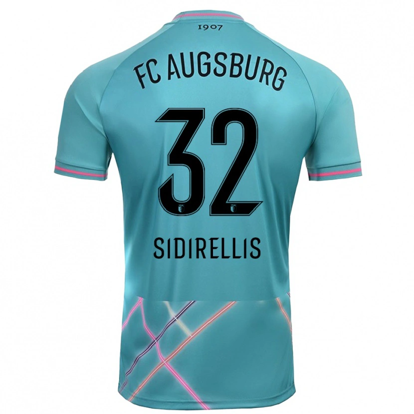 Danxen Uomo Konstantinos Sidirellis #32 Maglia Gara Portiere Verde Mare Chiaro 2025/26 Maglietta