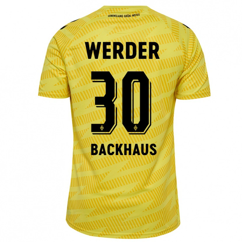 Danxen Uomo Mio Backhaus #30 Maglia Gara Portiere Giallo Nero 2025/26 Maglietta