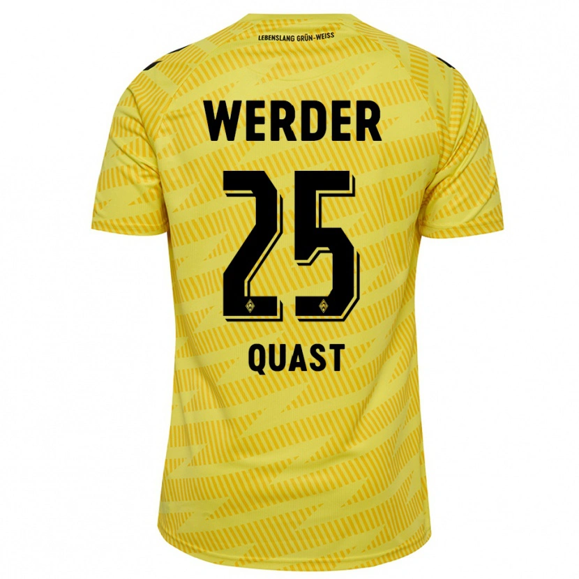 Danxen Uomo Soenke Quast #25 Maglia Gara Portiere Giallo Nero 2025/26 Maglietta