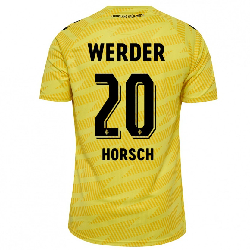 Danxen Uomo Jonas Horsch #20 Maglia Gara Portiere Giallo Nero 2025/26 Maglietta