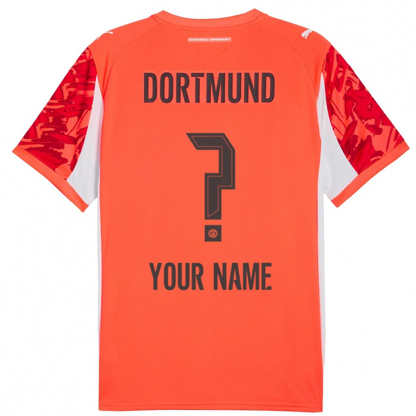 Danxen Uomo Borussia Dortmund Maglia Gara Portiere Rosso Arancione 2025/26 Maglietta