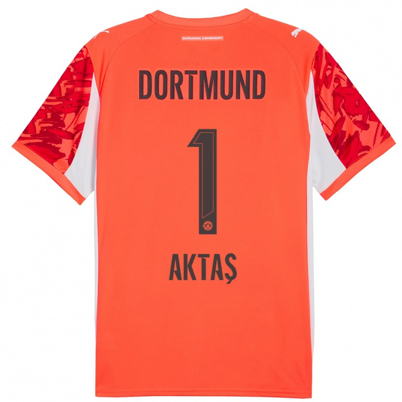 Danxen Uomo Yılmaz Aktaş #1 Maglia Gara Portiere Rosso Arancione 2025/26 Maglietta