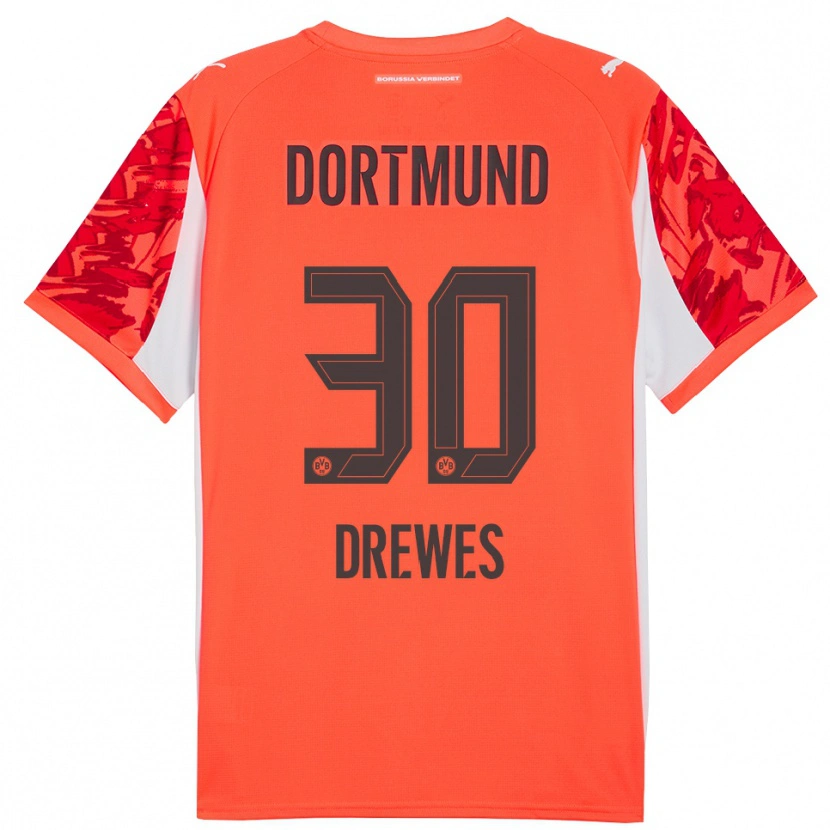 Danxen Uomo Patrick Drewes #30 Maglia Gara Portiere Rosso Arancione 2025/26 Maglietta