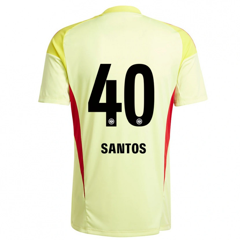 Danxen Uomo Kauã Santos #40 Maglia Gara Portiere Giallo Chiaro Nero 2025/26 Maglietta