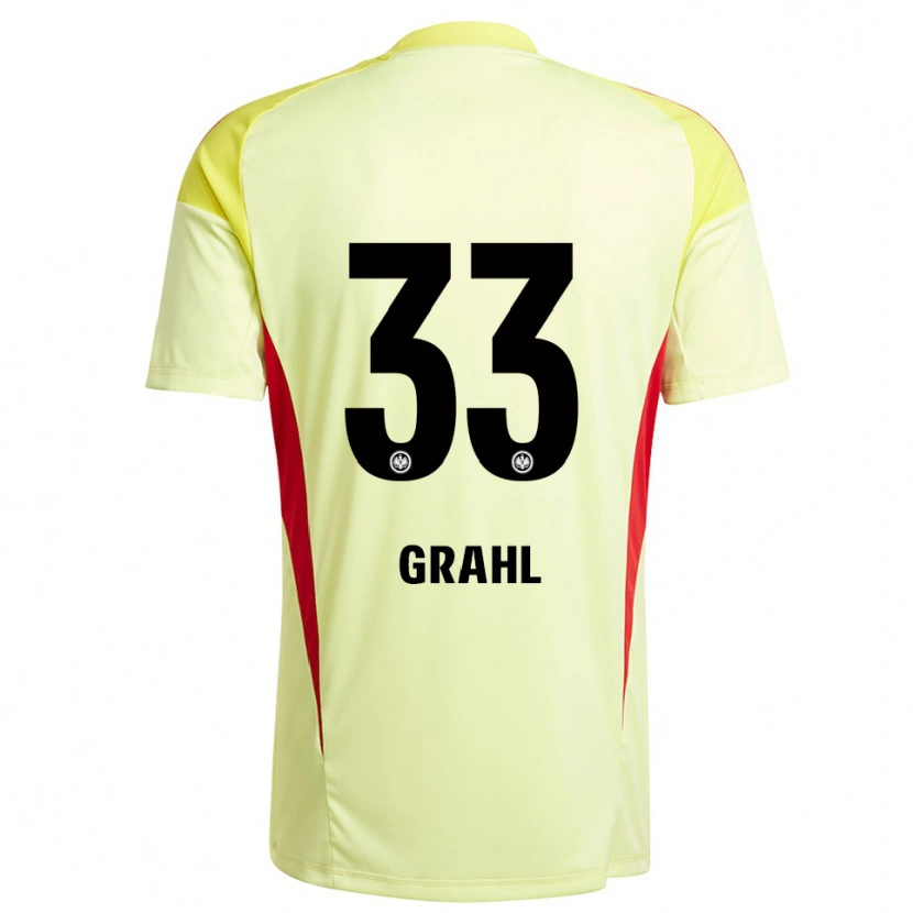 Danxen Uomo Jens Grahl #33 Maglia Gara Portiere Giallo Chiaro Nero 2025/26 Maglietta