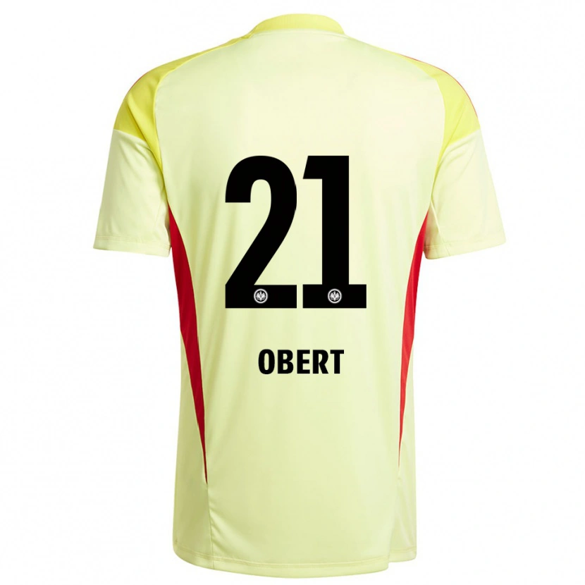 Danxen Uomo Yuriy Obert #21 Maglia Gara Portiere Giallo Chiaro Nero 2025/26 Maglietta