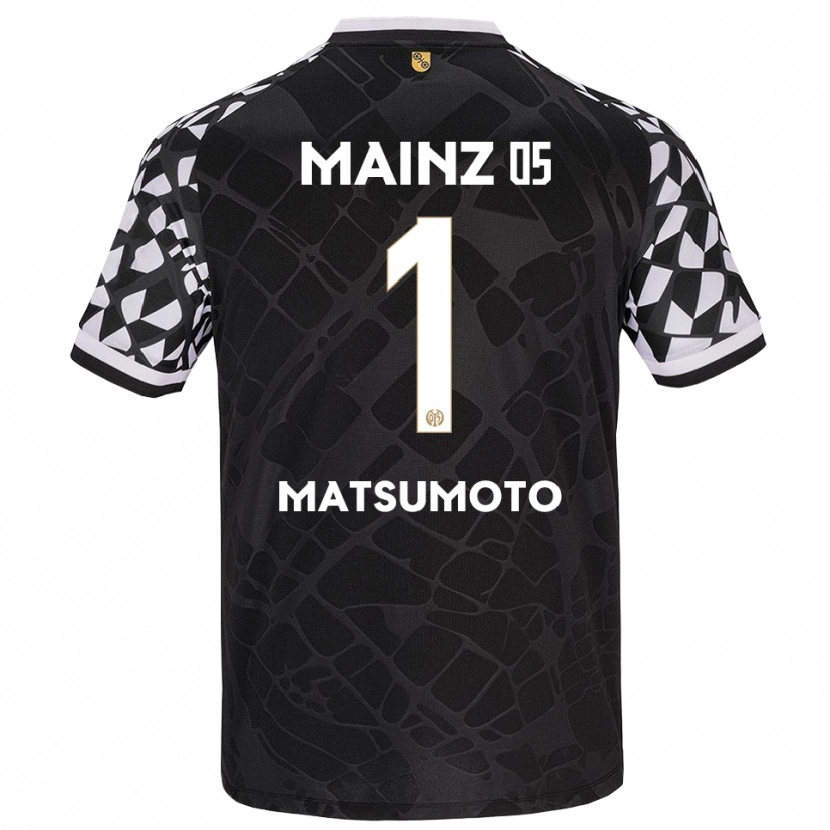 Danxen Uomo Mamiko Matsumoto #1 Maglia Gara Portiere Nero Bianco 2025/26 Maglietta