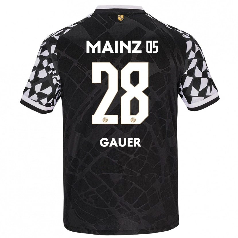 Danxen Uomo Luke Gauer #28 Maglia Gara Portiere Nero Bianco 2025/26 Maglietta