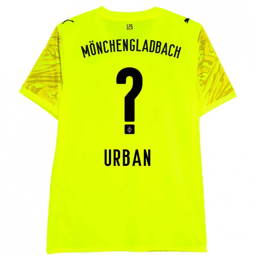 Danxen Uomo Simon Urban #0 Maglia Gara Portiere Giallo Nero 2025/26 Maglietta