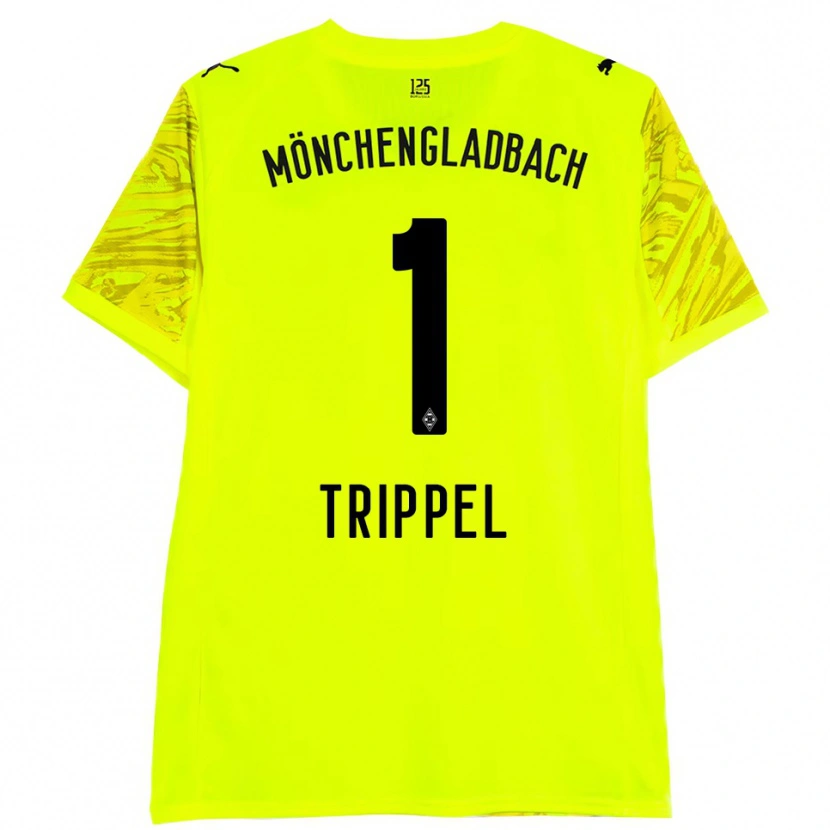 Danxen Uomo Marcello Trippel #1 Maglia Gara Portiere Giallo Nero 2025/26 Maglietta