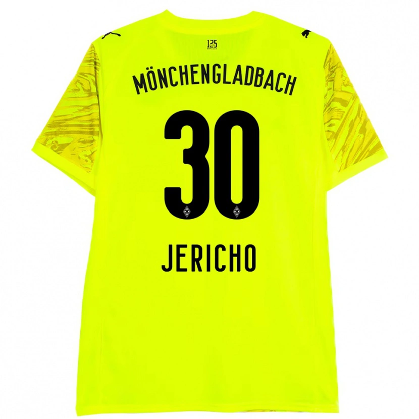 Danxen Uomo Aidan Jericho #30 Maglia Gara Portiere Giallo Nero 2025/26 Maglietta