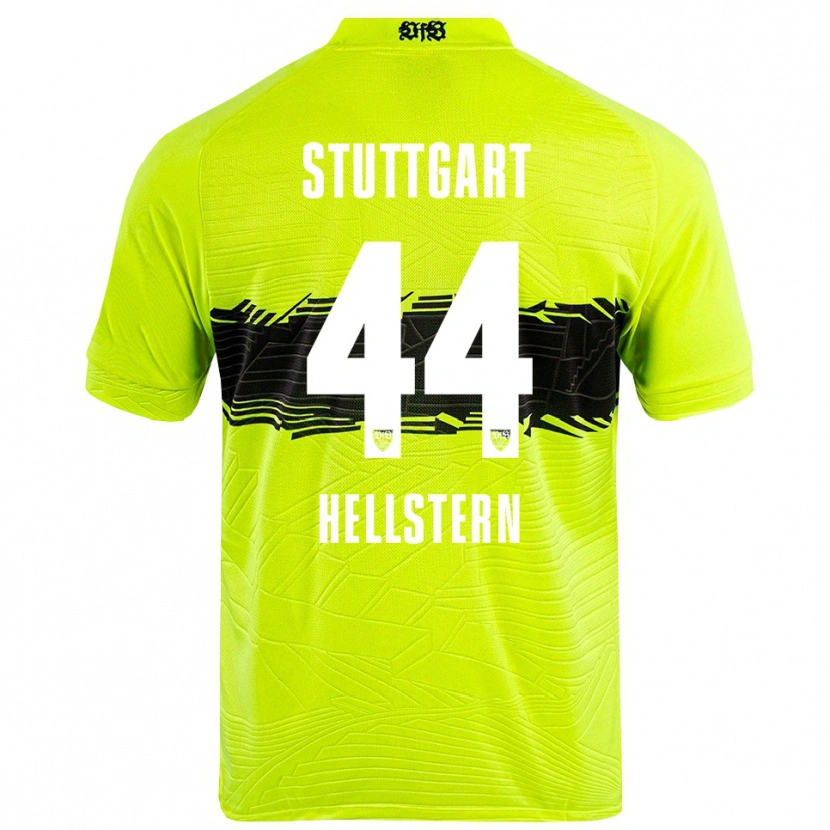 Danxen Uomo Florian Hellstern #44 Maglia Gara Portiere Verde Giallo Nero 2025/26 Maglietta