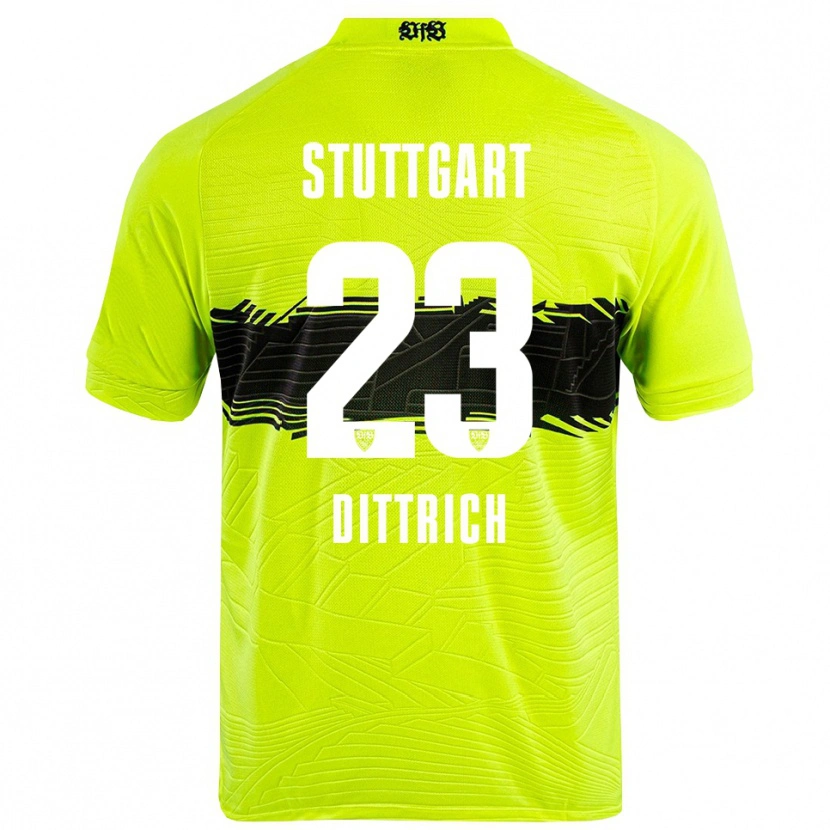 Danxen Uomo Robin Dittrich #23 Maglia Gara Portiere Verde Giallo Nero 2025/26 Maglietta