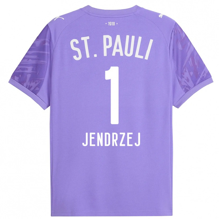 Danxen Uomo Kevin Jendrzej #1 Maglia Gara Portiere Viola Medio Nero 2025/26 Maglietta
