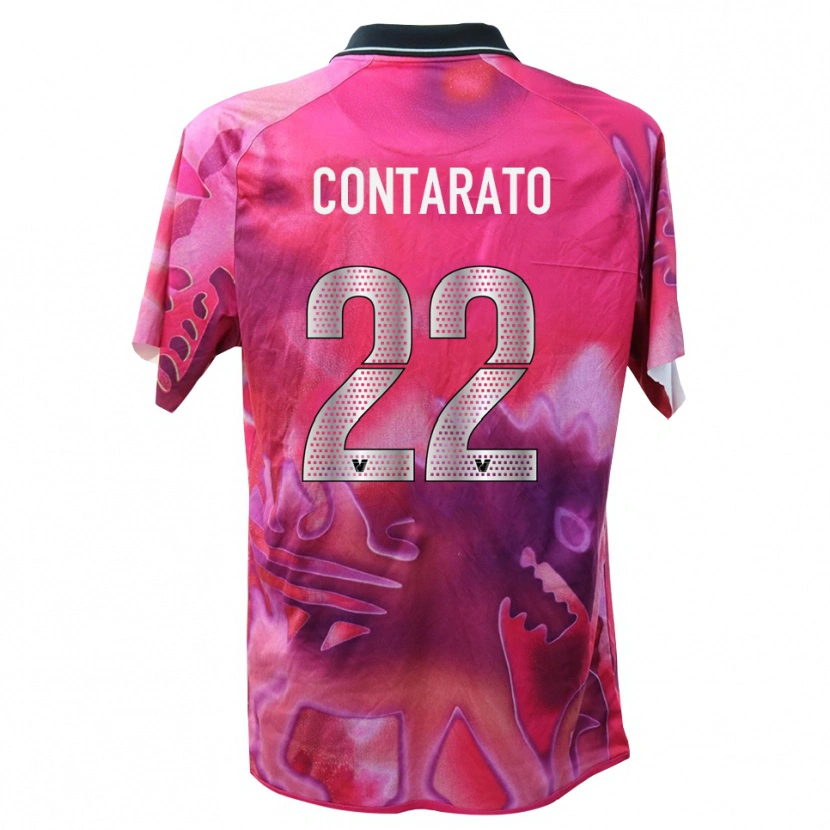 Danxen Uomo Ettore Contarato #22 Maglia Gara Portiere Rosa Intenso 2025/26 Maglietta