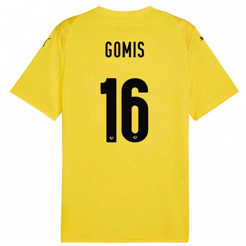 Danxen Uomo Alfred Gomis #16 Maglia Gara Portiere Giallo Nero 2025/26 Maglietta