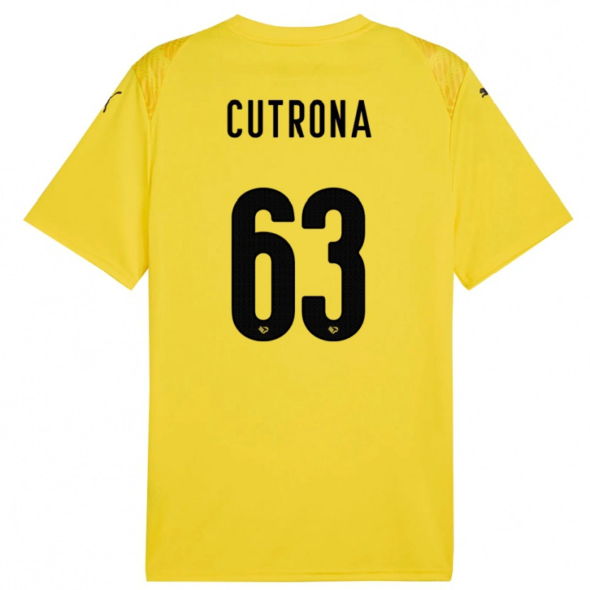 Danxen Uomo Francesco Cutrona #63 Maglia Gara Portiere Giallo Nero 2025/26 Maglietta