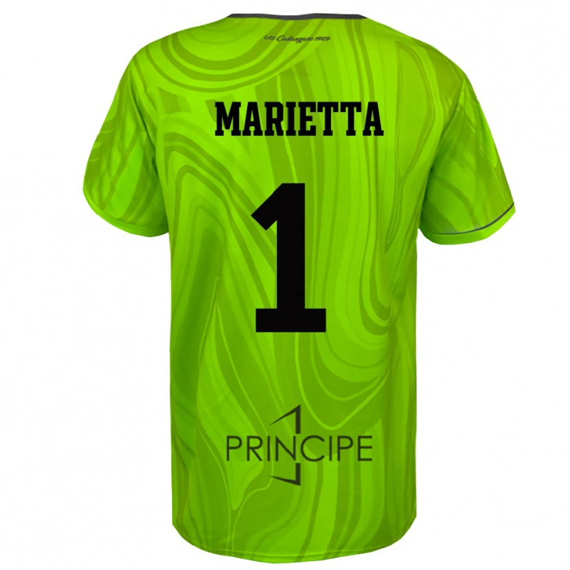 Danxen Uomo Christian Marietta #1 Maglia Gara Portiere Verde Giallo Nero 2025/26 Maglietta