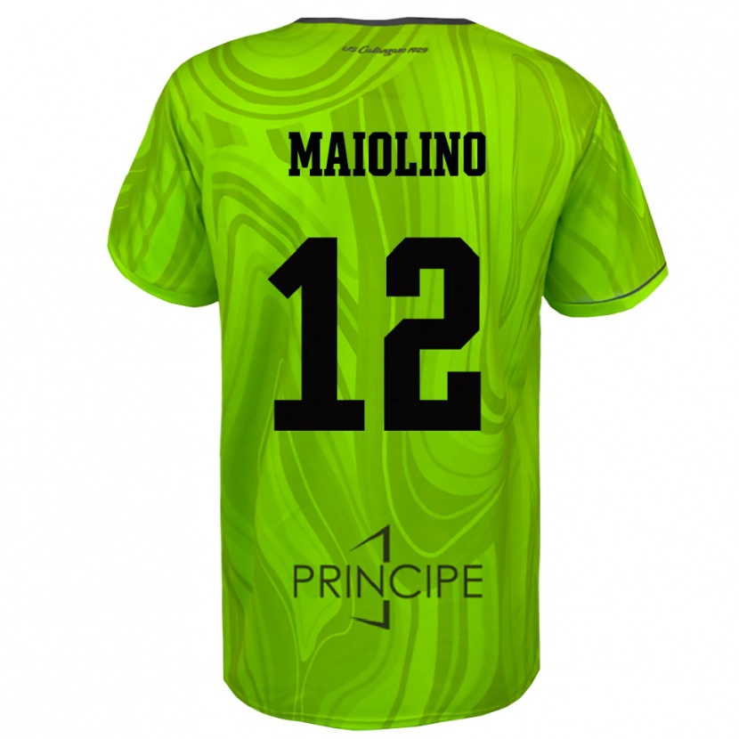 Danxen Uomo Alex Maiolino #12 Maglia Gara Portiere Verde Giallo Nero 2025/26 Maglietta
