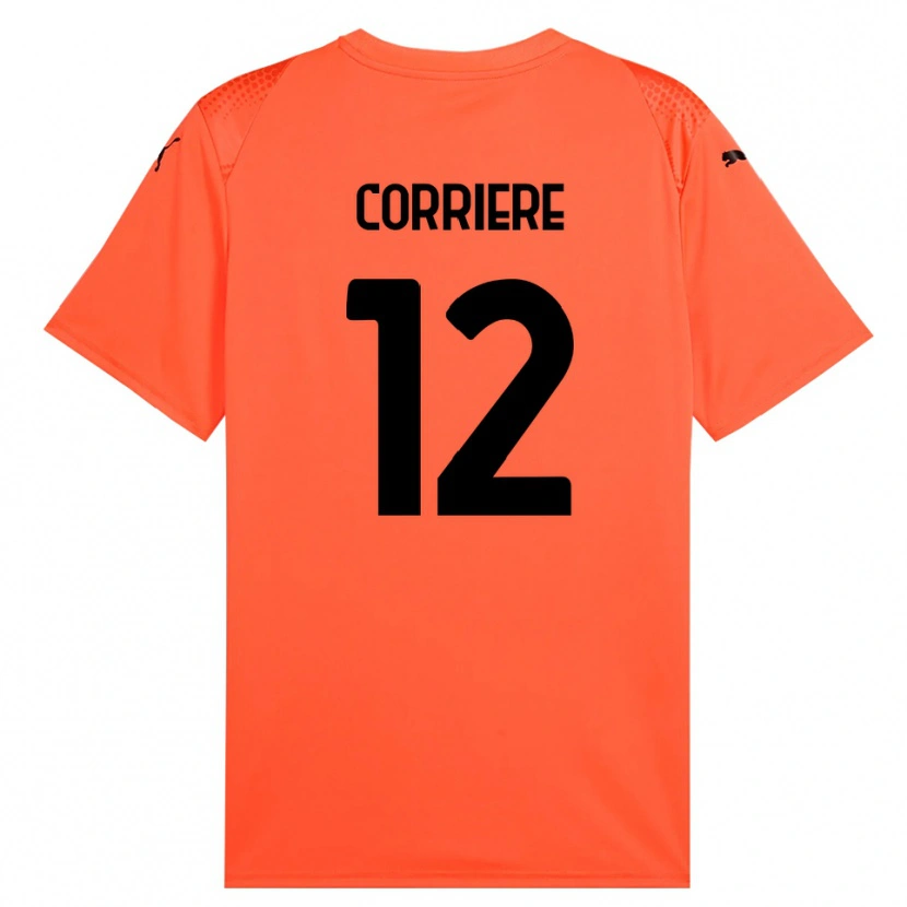 Danxen Uomo Francesco Corriere #12 Maglia Gara Portiere Arancio Nero 2025/26 Maglietta