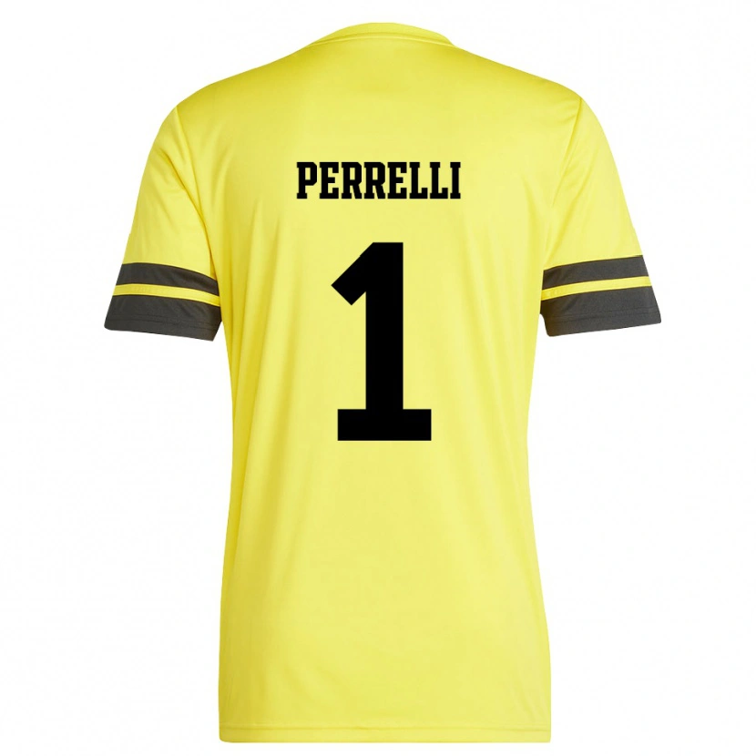 Danxen Uomo Samuele Perrelli #1 Maglia Gara Portiere Giallo Nero 2025/26 Maglietta