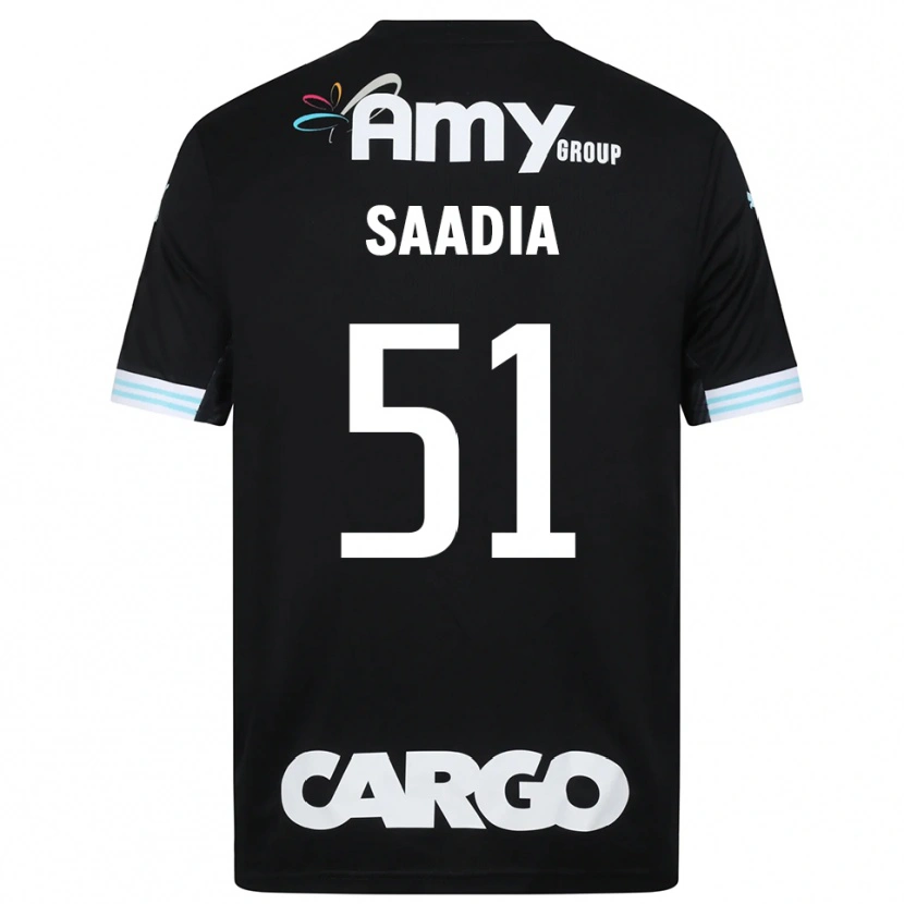 Danxen Uomo Shalev Saadia #51 Maglia Gara Portiere Bianco Nero 2025/26 Maglietta