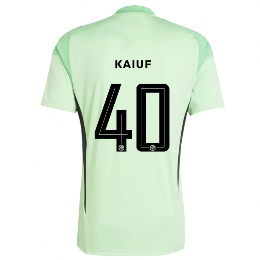 Danxen Uomo Sharif Kaiuf #40 Maglia Gara Portiere Verde Chiaro Nero 2025/26 Maglietta