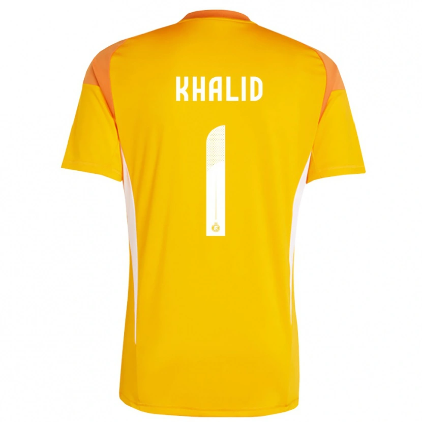 Danxen Uomo Sara Khalid #1 Maglia Gara Portiere Arancio Giallo Bianco 2025/26 Maglietta