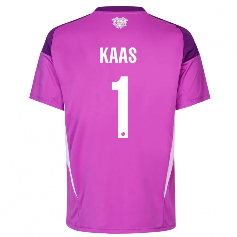 Danxen Uomo Anna Kaas #1 Maglia Gara Portiere Bianco Lilla Viola 2025/26 Maglietta