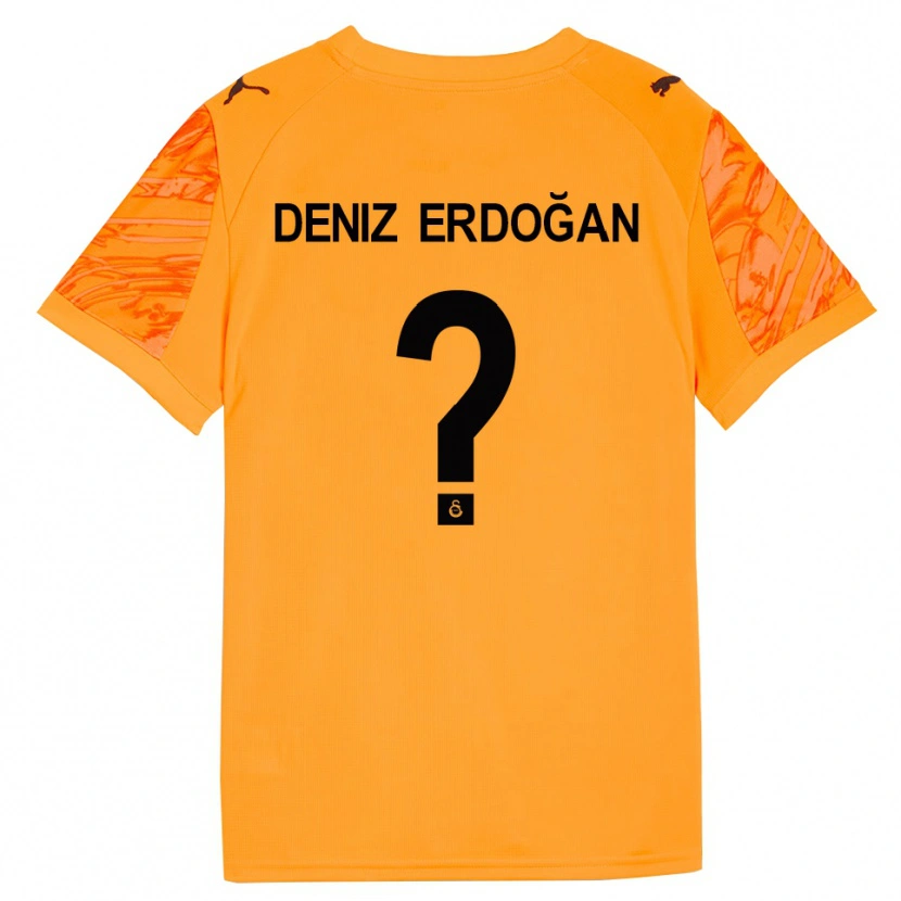 Danxen Uomo Ali Deniz Erdoğan #0 Maglia Gara Portiere Arancio Scuro Nero 2025/26 Maglietta