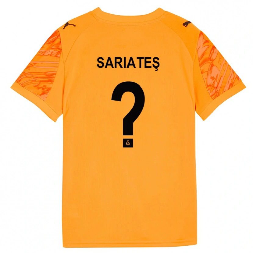 Danxen Uomo Taha Sarıateş #0 Maglia Gara Portiere Arancio Scuro Nero 2025/26 Maglietta