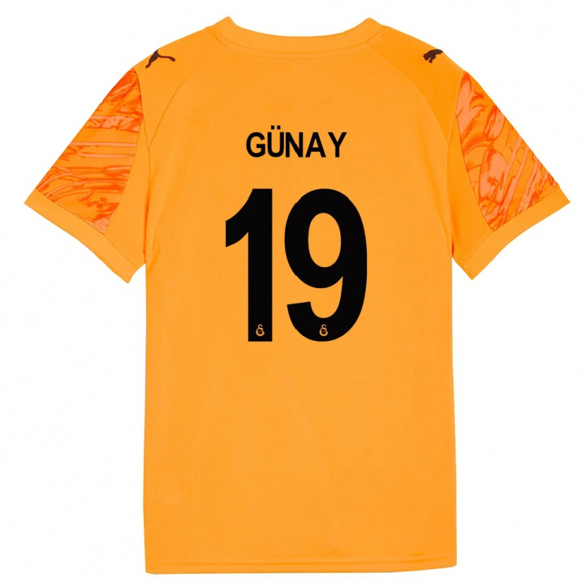 Danxen Uomo Günay Güvenç #19 Maglia Gara Portiere Arancio Scuro Nero 2025/26 Maglietta