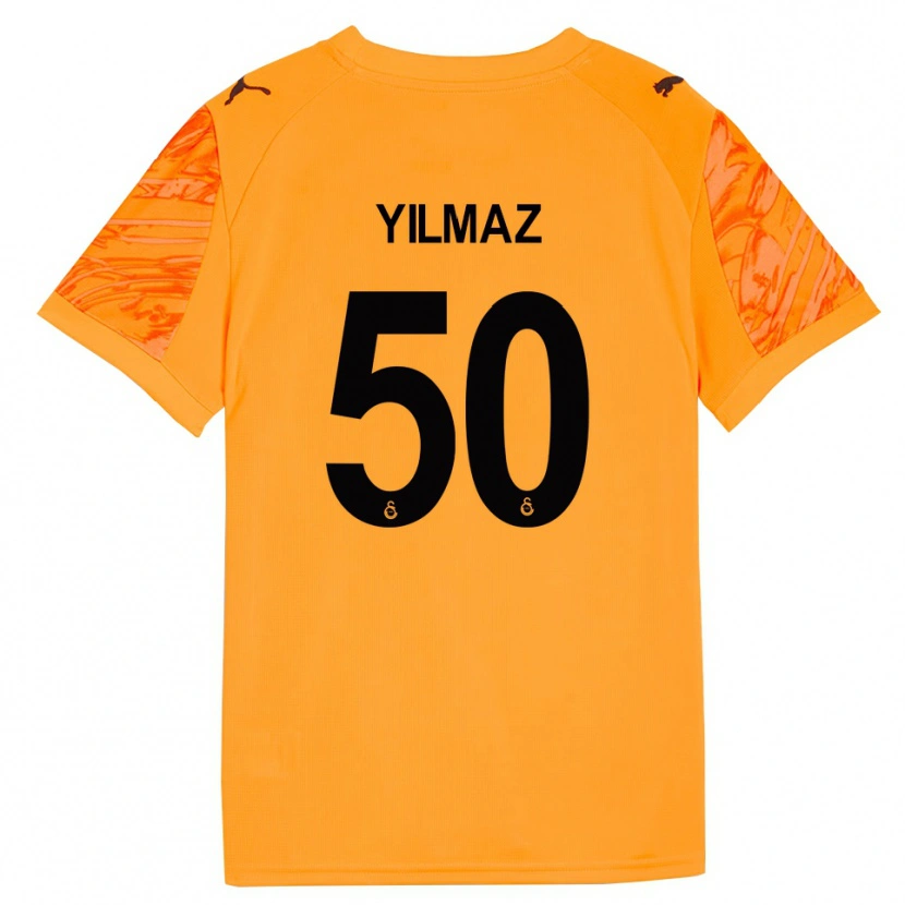 Danxen Uomo Jankat Yılmaz #50 Maglia Gara Portiere Arancio Scuro Nero 2025/26 Maglietta