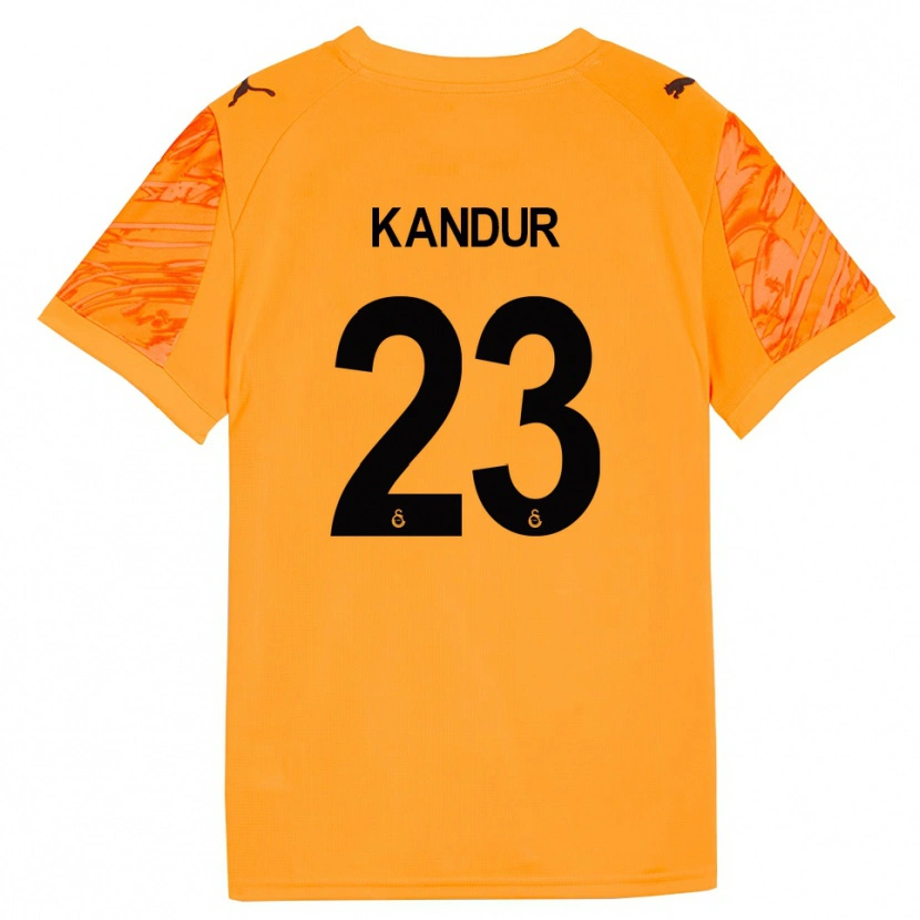 Danxen Uomo Müge Kandur #23 Maglia Gara Portiere Arancio Scuro Nero 2025/26 Maglietta