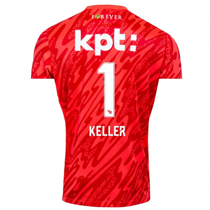 Danxen Uomo Marvin Keller #1 Maglia Gara Portiere Bianco Rosso 2025/26 Maglietta