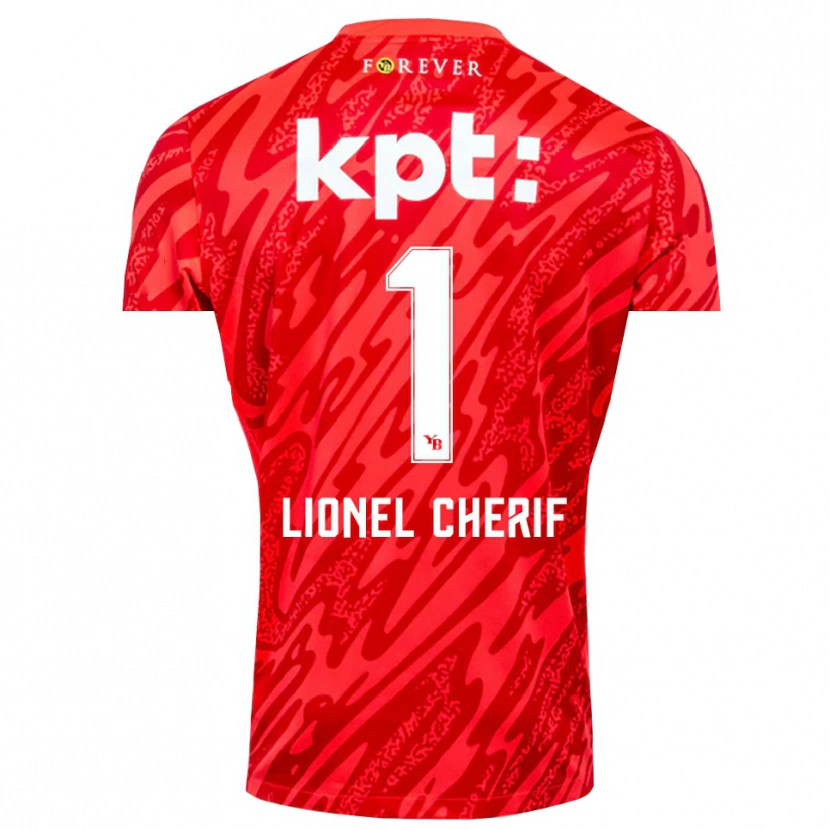 Danxen Uomo Kader Cherif #1 Maglia Gara Portiere Bianco Rosso 2025/26 Maglietta