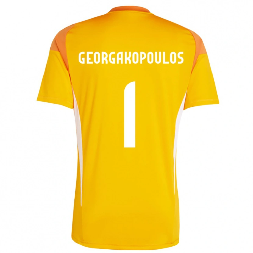Danxen Uomo Iason Georgakopoulos #1 Maglia Gara Portiere Arancio Bianco 2025/26 Maglietta