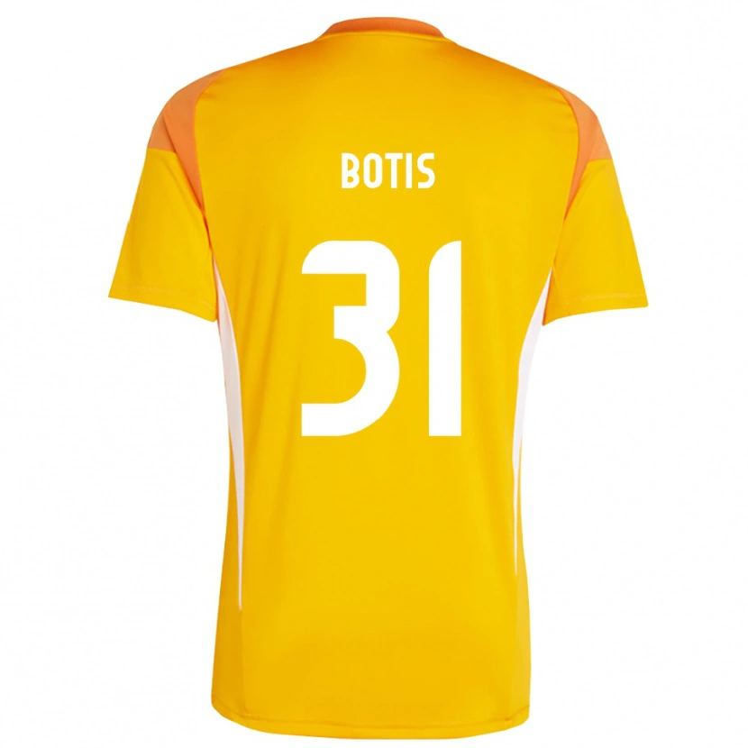 Danxen Uomo Nikolaos Botis #31 Maglia Gara Portiere Arancio Bianco 2025/26 Maglietta