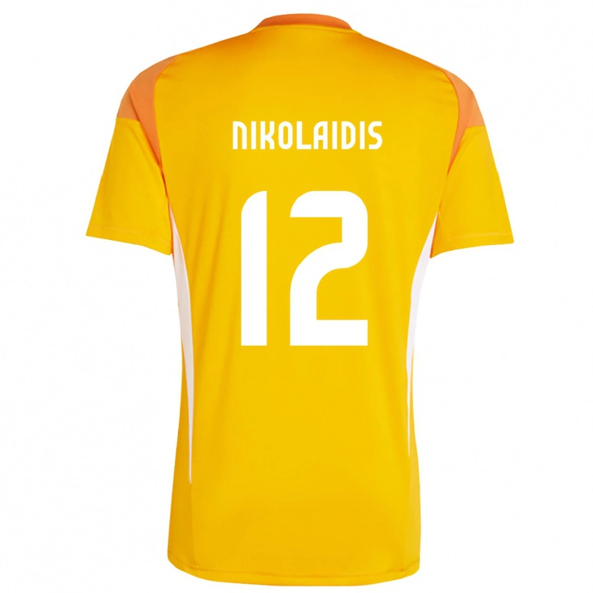 Danxen Uomo Georgios Nikolaidis #12 Maglia Gara Portiere Arancio Bianco 2025/26 Maglietta