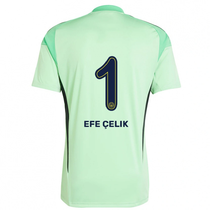 Danxen Uomo Mehmet Efe Çelik #1 Maglia Gara Portiere Verde Chiaro Nero 2025/26 Maglietta