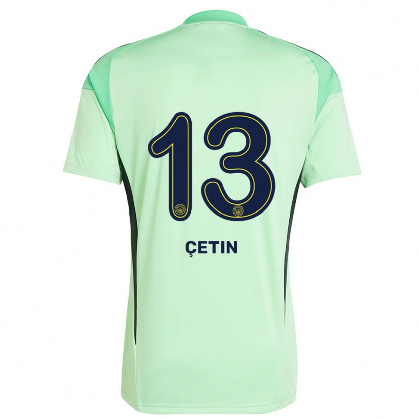 Danxen Uomo Tarık Çetin #13 Maglia Gara Portiere Verde Chiaro Nero 2025/26 Maglietta