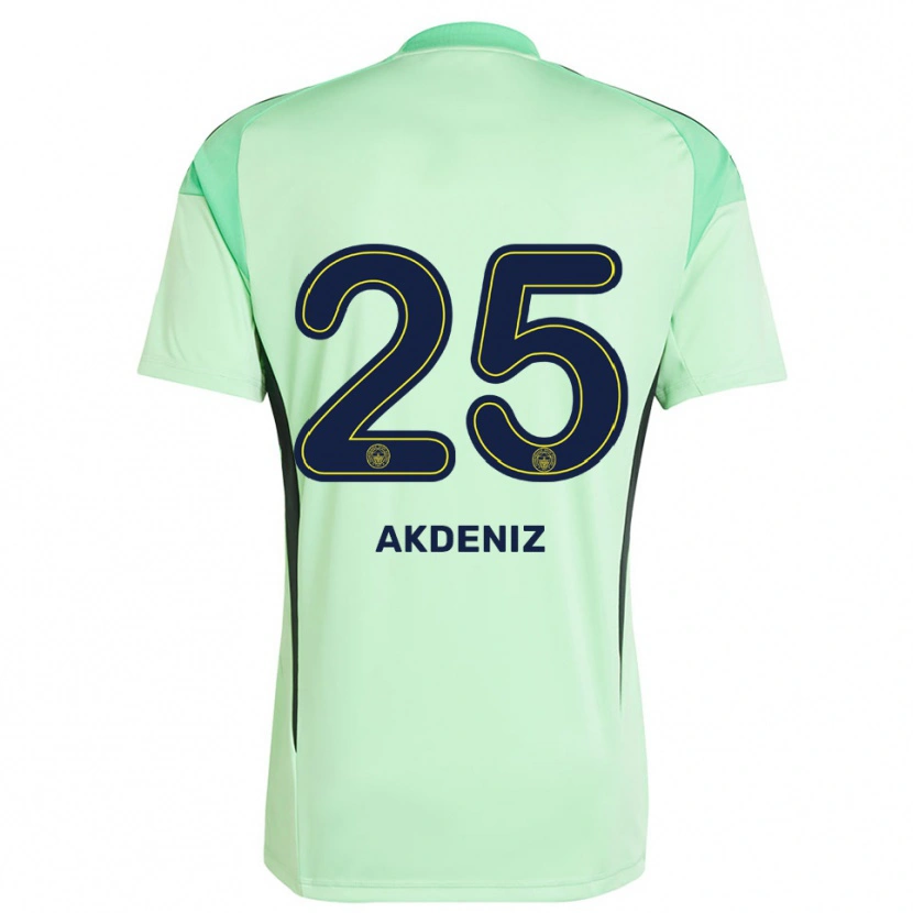 Danxen Uomo Zeynep Akdeniz #25 Maglia Gara Portiere Verde Chiaro Nero 2025/26 Maglietta