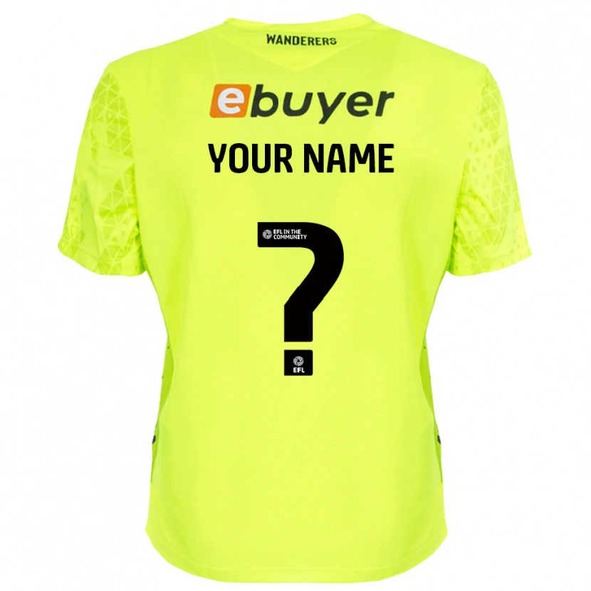 Danxen Uomo Bolton Wanderers Maglia Gara Portiere Verde Fluorescente 2025/26 Maglietta