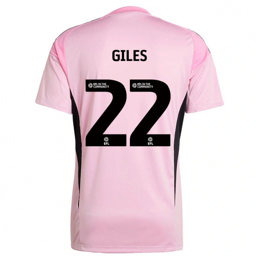 Danxen Uomo Olivia Giles #22 Maglia Gara Portiere Nero Rosa 2025/26 Maglietta