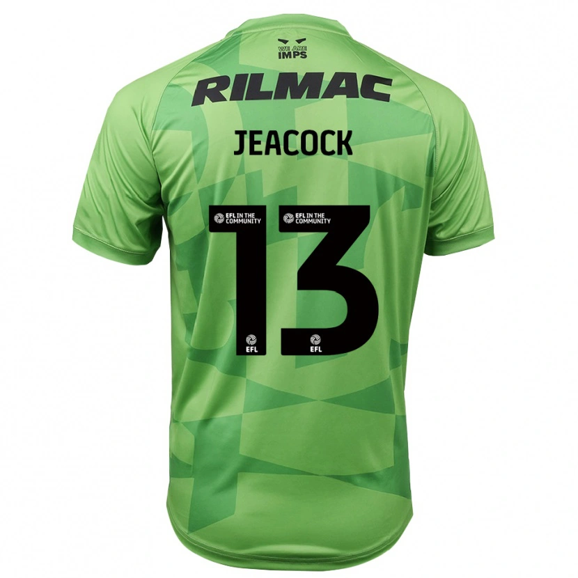 Danxen Uomo Zach Jeacock #13 Maglia Gara Portiere Verde Chiaro 2025/26 Maglietta