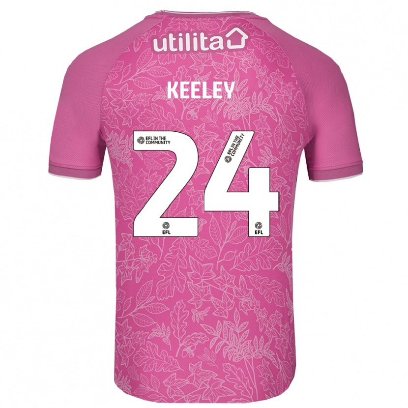 Danxen Uomo Josh Keeley #24 Maglia Gara Portiere Nero Rosa 2025/26 Maglietta