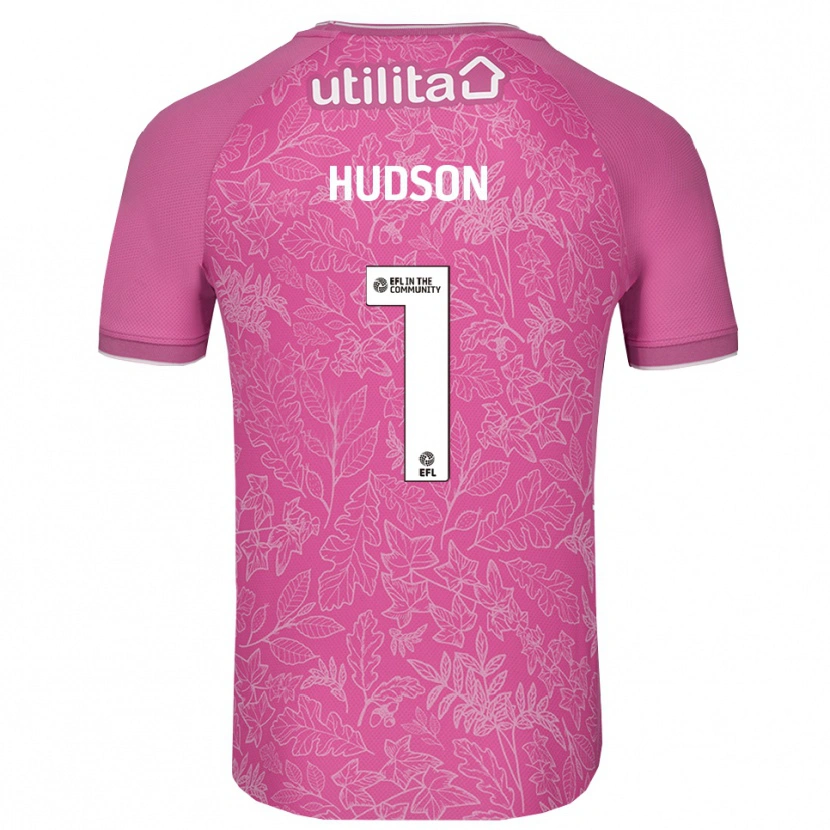 Danxen Uomo Sarah Hudson #1 Maglia Gara Portiere Nero Rosa 2025/26 Maglietta