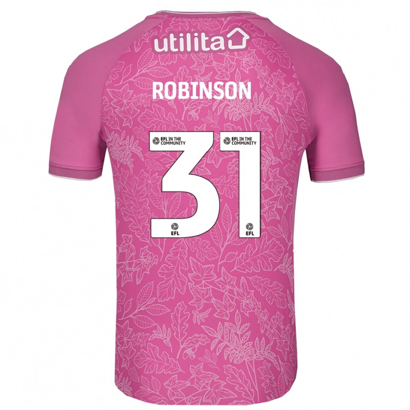 Danxen Uomo Leah Robinson #31 Maglia Gara Portiere Nero Rosa 2025/26 Maglietta