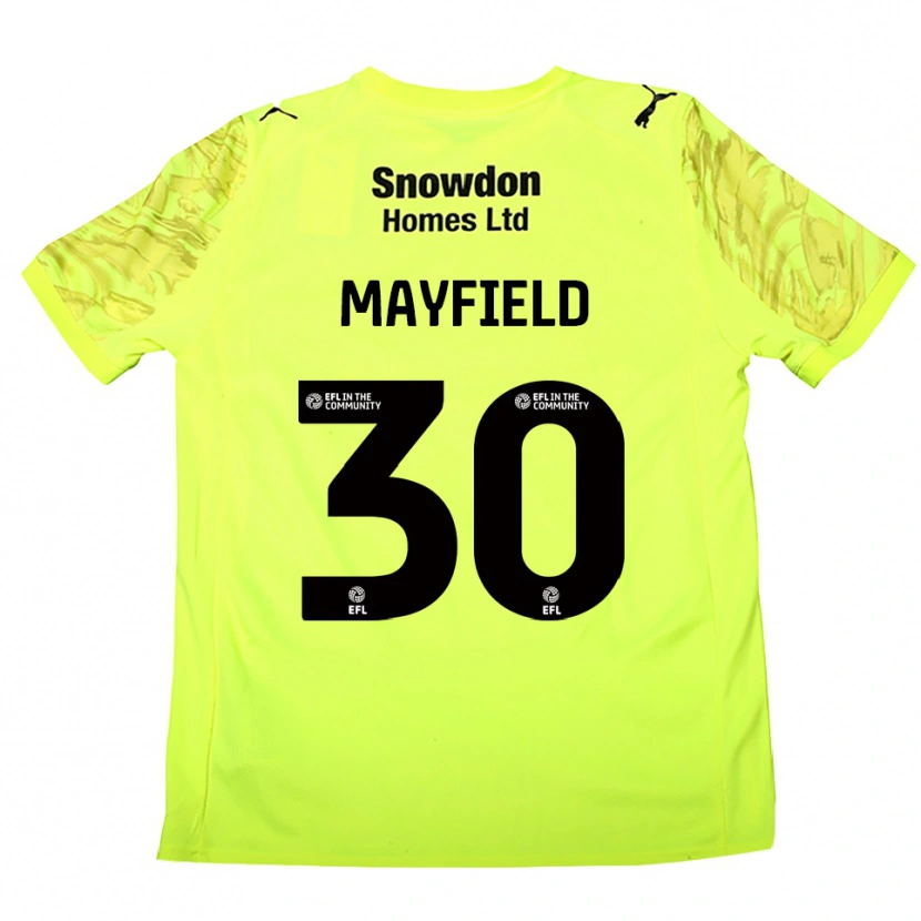 Danxen Uomo Holly Mayfield #30 Maglia Gara Portiere Verde Fluorescente 2025/26 Maglietta