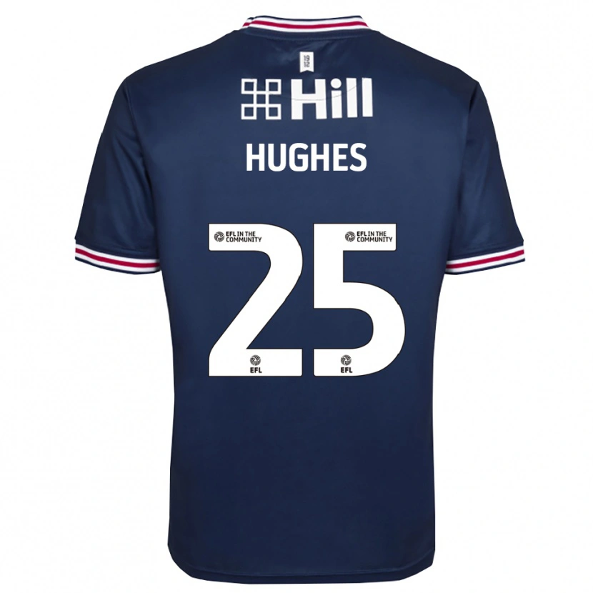 Danxen Uomo Ben Hughes #25 Maglia Gara Portiere Blu Reale 2025/26 Maglietta
